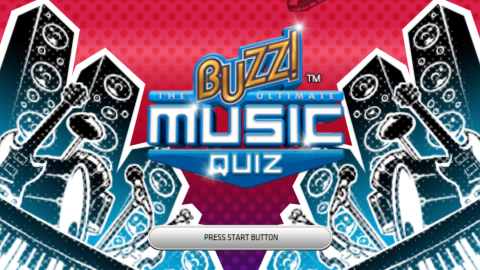 Buzz: The Ultimate Music Quiz title screen for PSP